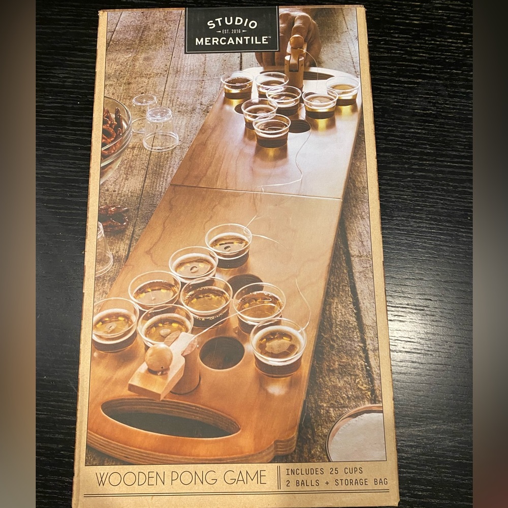 Wooden Pong Game